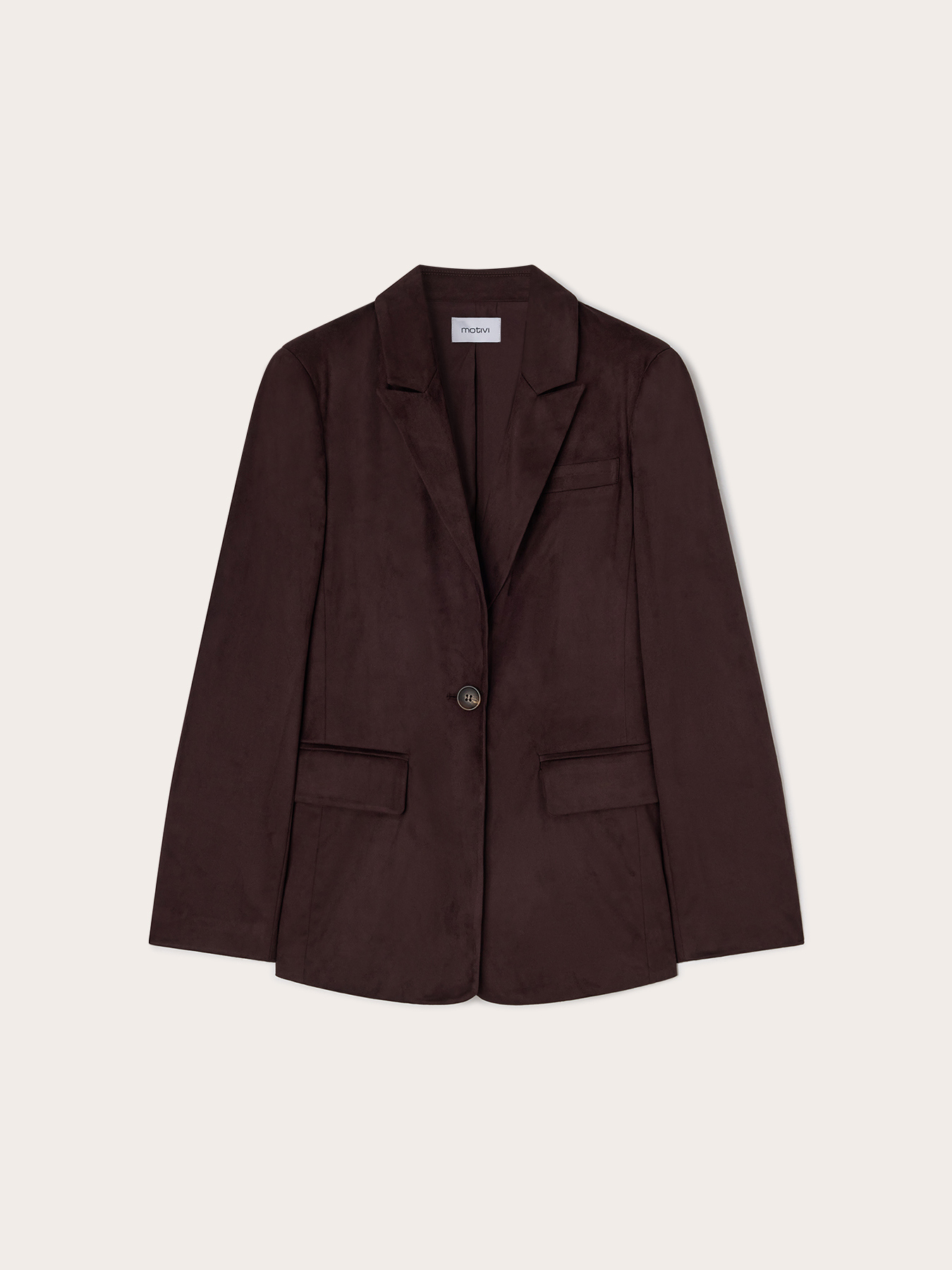 Blazer une boutonni&egrave;re &agrave; col crant&eacute; image number 4
