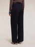 Fluid wide-leg pleated trousers image number 1