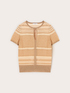 Striped lurex blend sweater image number 4