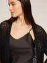 Cardigan lungo traforato image number 2