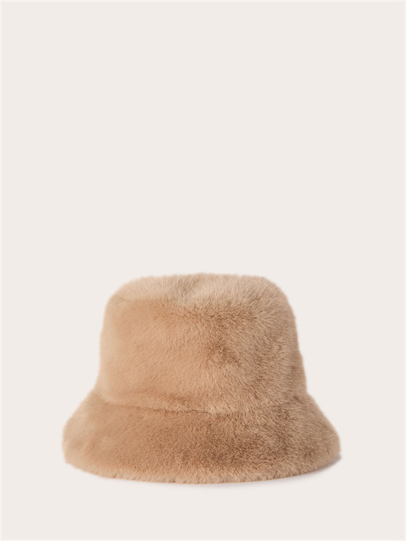 Plush effect hat