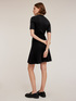Ribbed knit dress with collar image number 1