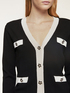 Short cardigan with contrasting trims image number 2