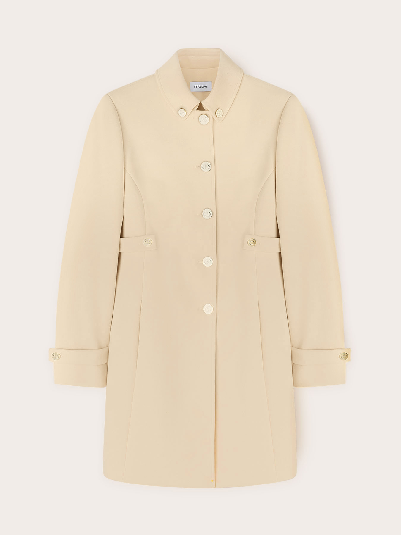 Cappotto monopetto misto viscosa image number 4