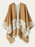Poncho cu broderie Double Love image number 3
