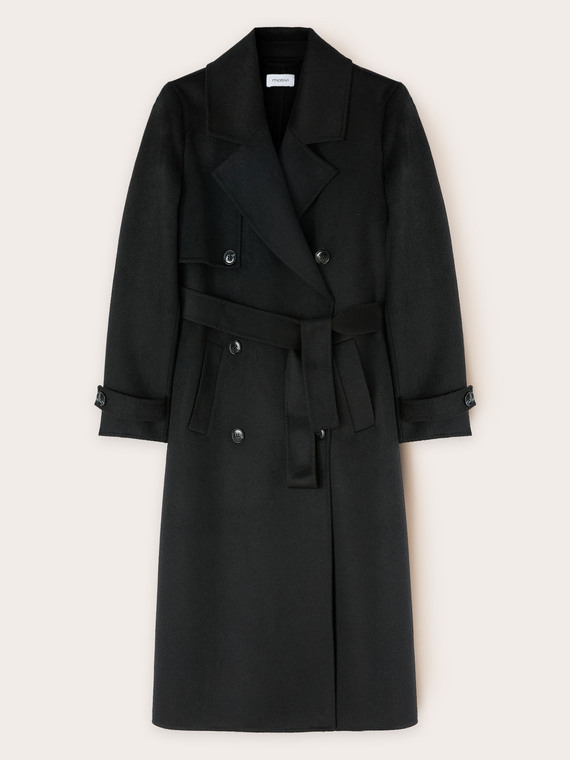 Wool blend trench coat