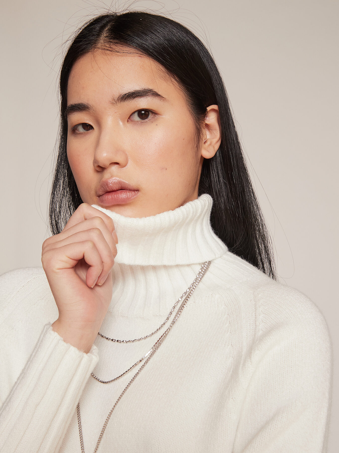 Maglia oversize con collo alto image number 2