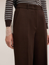 High-waisted palazzo pants with pleat image number 3