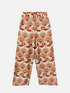 Pantalones amplios de raso con estampado floral image number 3