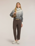 Rollkragenpullover aus Wollmischung mit Flechtmuster in D&eacute;grad&eacute;-Optik image number 2