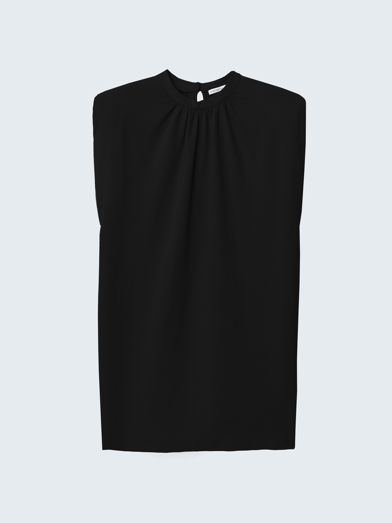 Vestito ampio con spalline imbottite image number 3