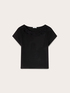 T-shirt con scollo a barchetta ricamato image number 4