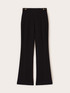 Flare pants with eyelet pattern image number 4