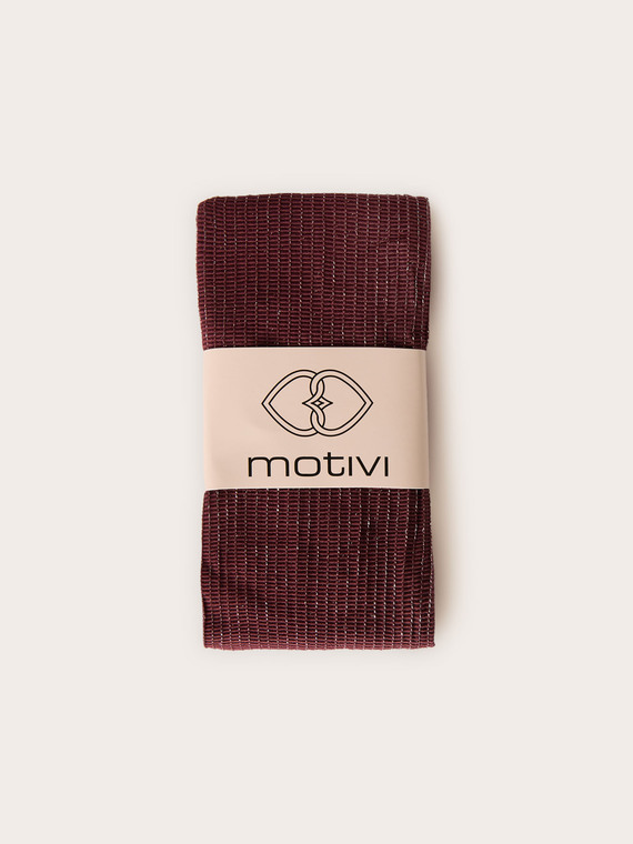 Calze corte a coste lurex