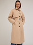 Technical fabric trench coat with removable sleeves image number 4