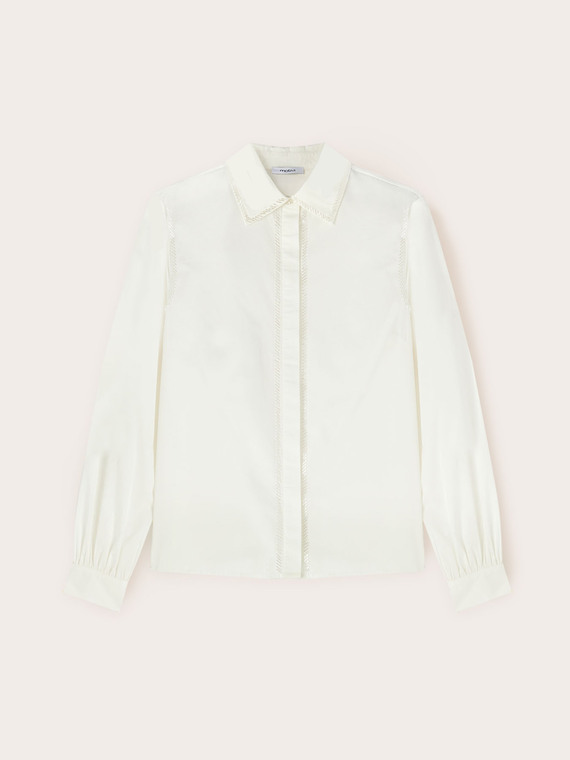 Camicia con ricami di canottiglie