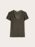 T-shirt avec applications de strass image number 4