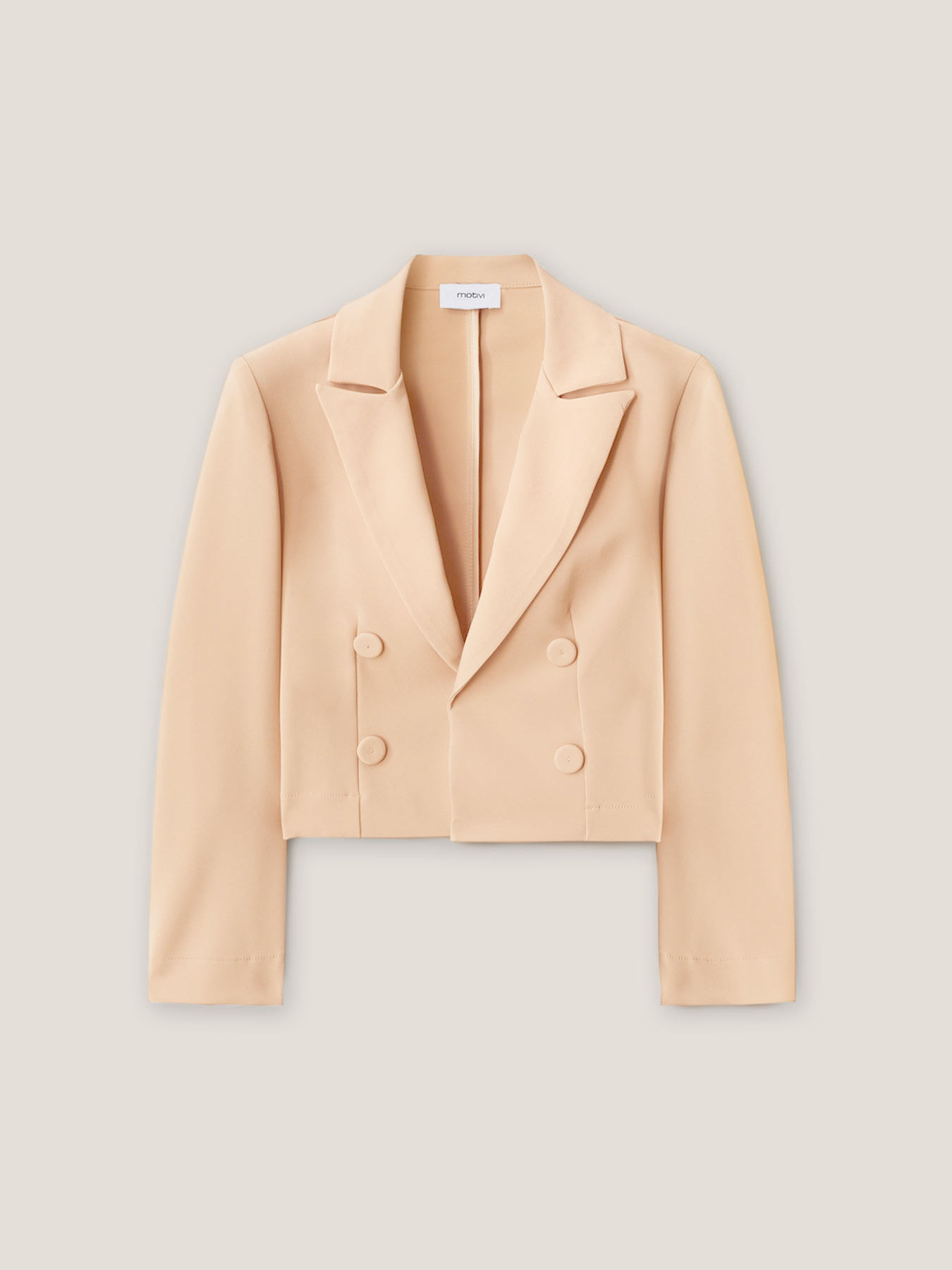 Chaqueta spencer con magas a tres cuartos image number 3