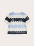 T-shirt in pizzo macram&eacute; image number 4