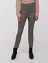 High-waisted houndstooth pattern trousers image number 2