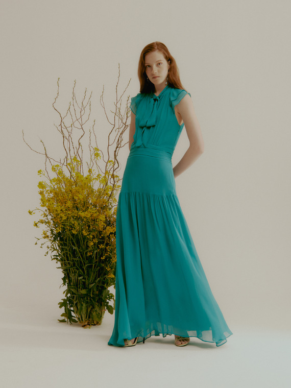 Motivi Vestito lungo in georgette Donna