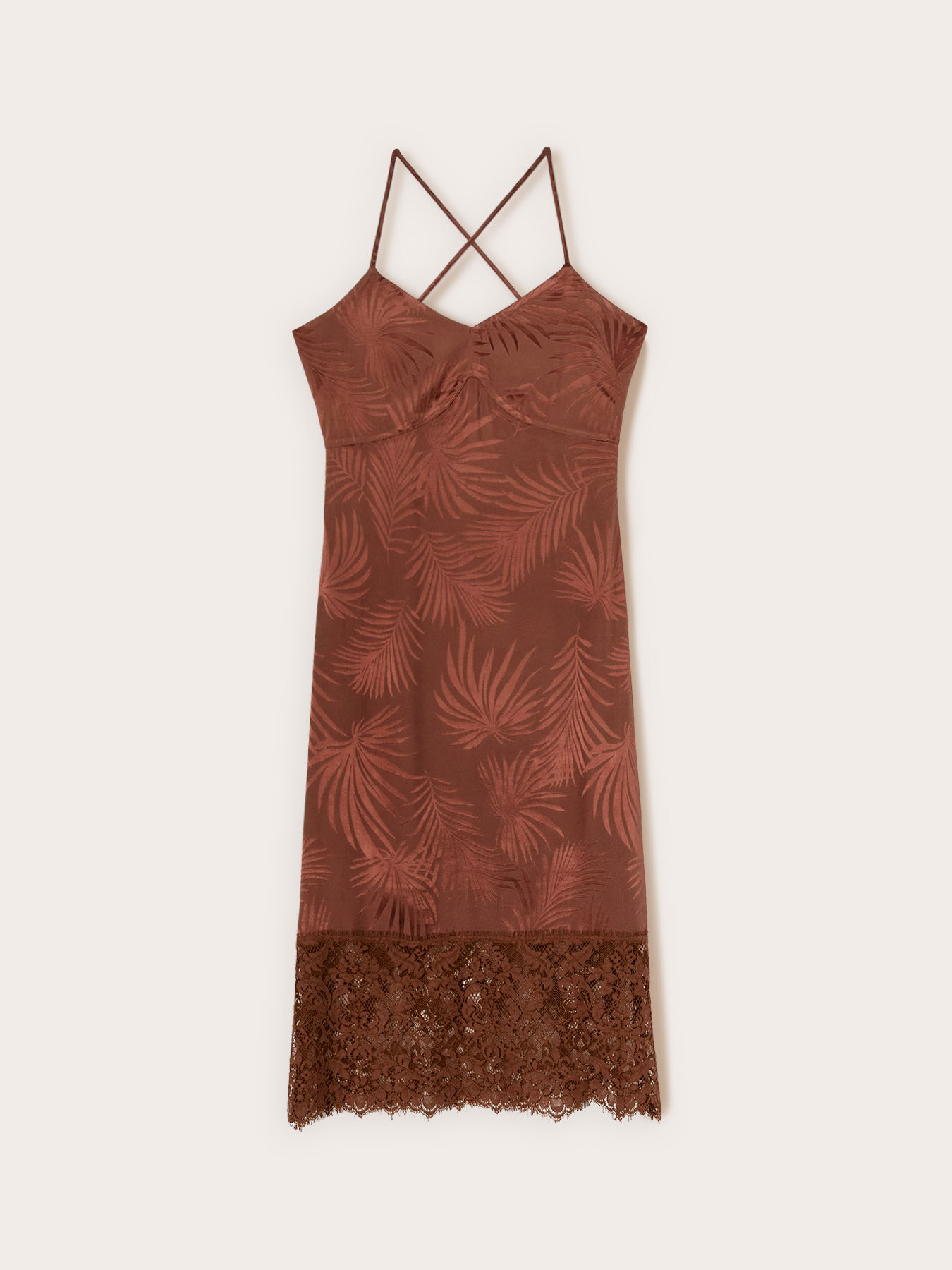 Etuikleid aus Jacquard-Satin mit Spitze image number 4