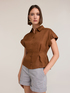 Linen shirt with pleats image number 2