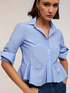 Camicia a righe con volant image number 3