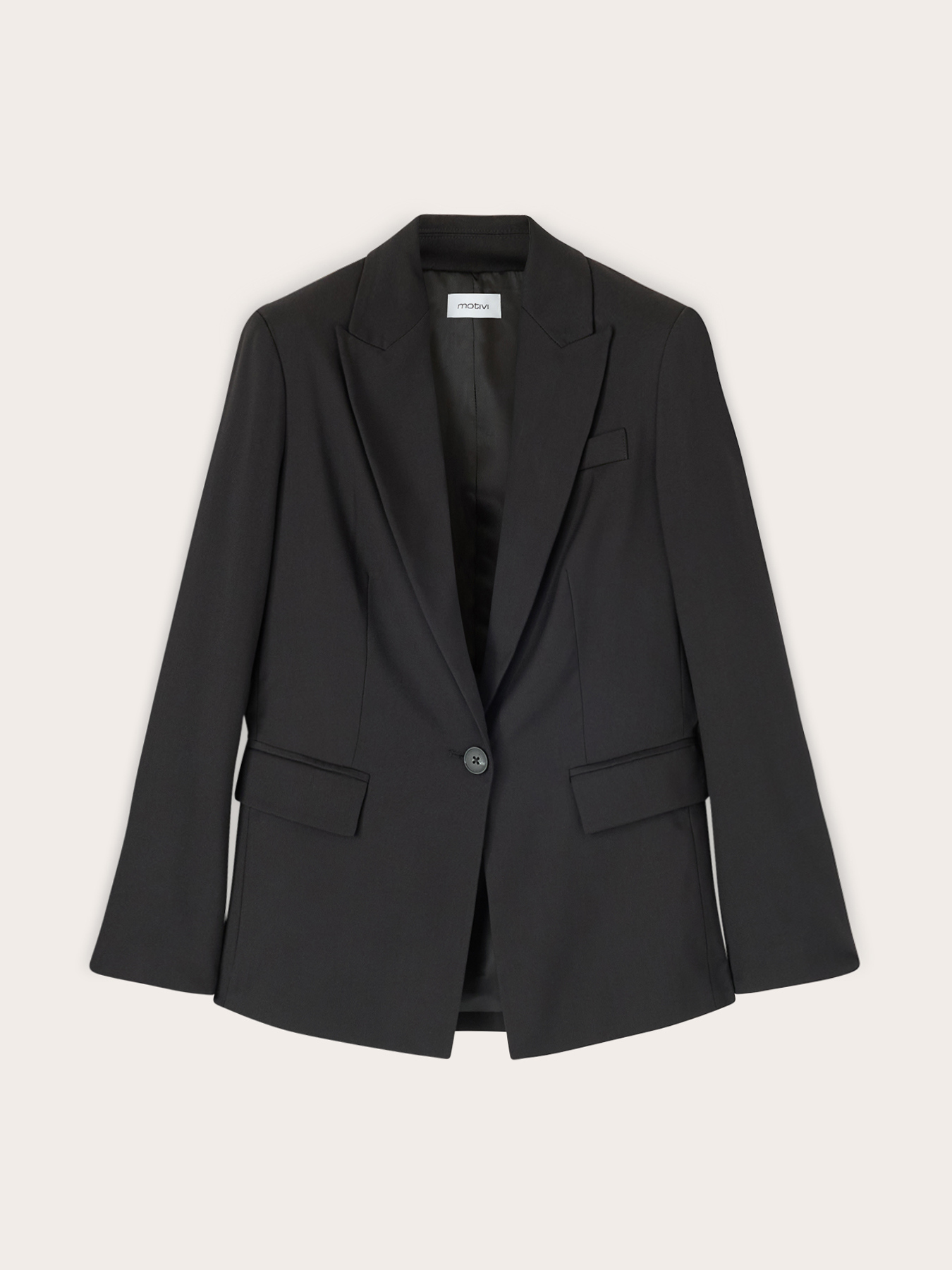 Blazer en cady simple boutonnage image number 4
