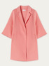 Solid colour oversized cloth coat image number 3