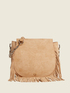 Medium shoulder bag with fringe image number 0