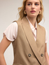 Gilet over misto lino image number 2