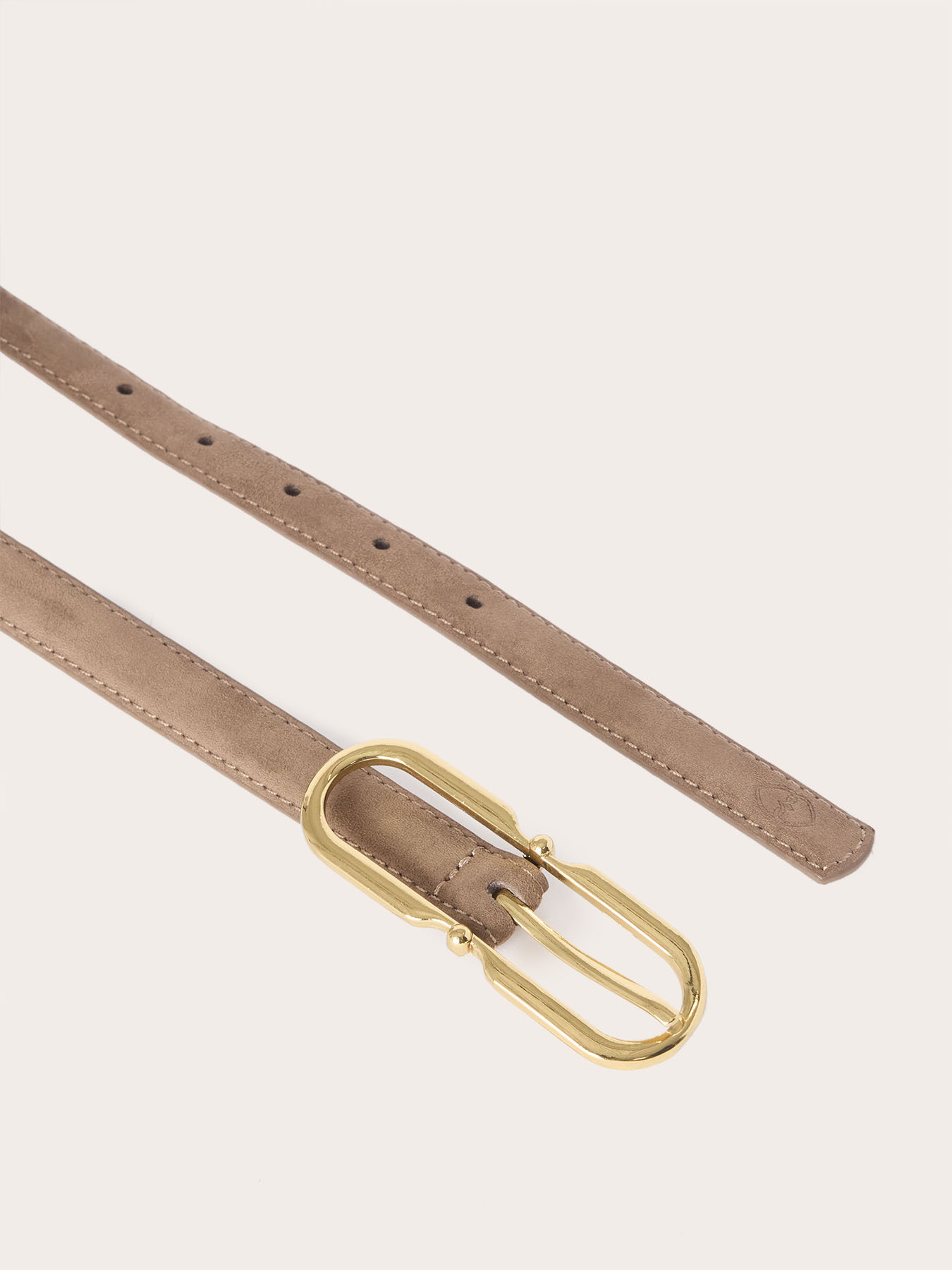 Belt with double oval buckle image number 1