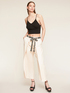 Wide-leg trousers with sarong effect image number 3