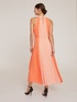 Two-tone dress with pleating image number 1