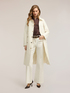 Double-breasted trench coat with military details image number 2