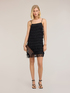 Short georgette dress with fringes image number 0
