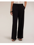 Wide-leg trousers with pressed crease in linen blend image number 2