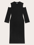 Cut-out knit tube dress image number 4