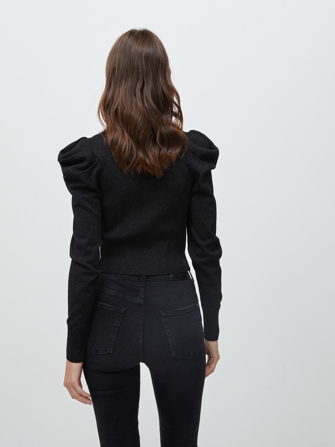 Cardigan mit Puff&auml;rmeln image number 1