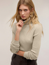 Pull col roul&eacute; fin &agrave; c&ocirc;tes lurex image number 3
