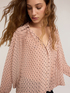 Bluse aus Georgette mit Polka Dots und Plissee image number 3