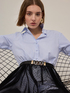 Chemisier dress with plumetis tulle skirt image number 2