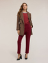 Regular pants with eyelet pattern image number 0