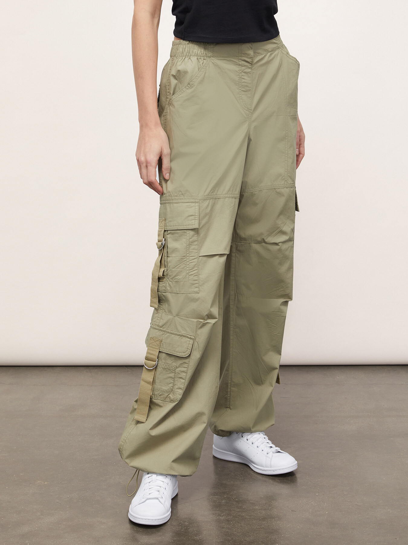 Poplin cargo trousers image number 0