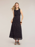 Long sangallo dress with back neckline image number 0