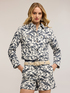 Veste en drill avec broderie florale image number 0