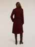 Double-breasted coat in wool blend drap image number 1