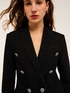 Blazer à double boutonnage en denim lurex image number 4