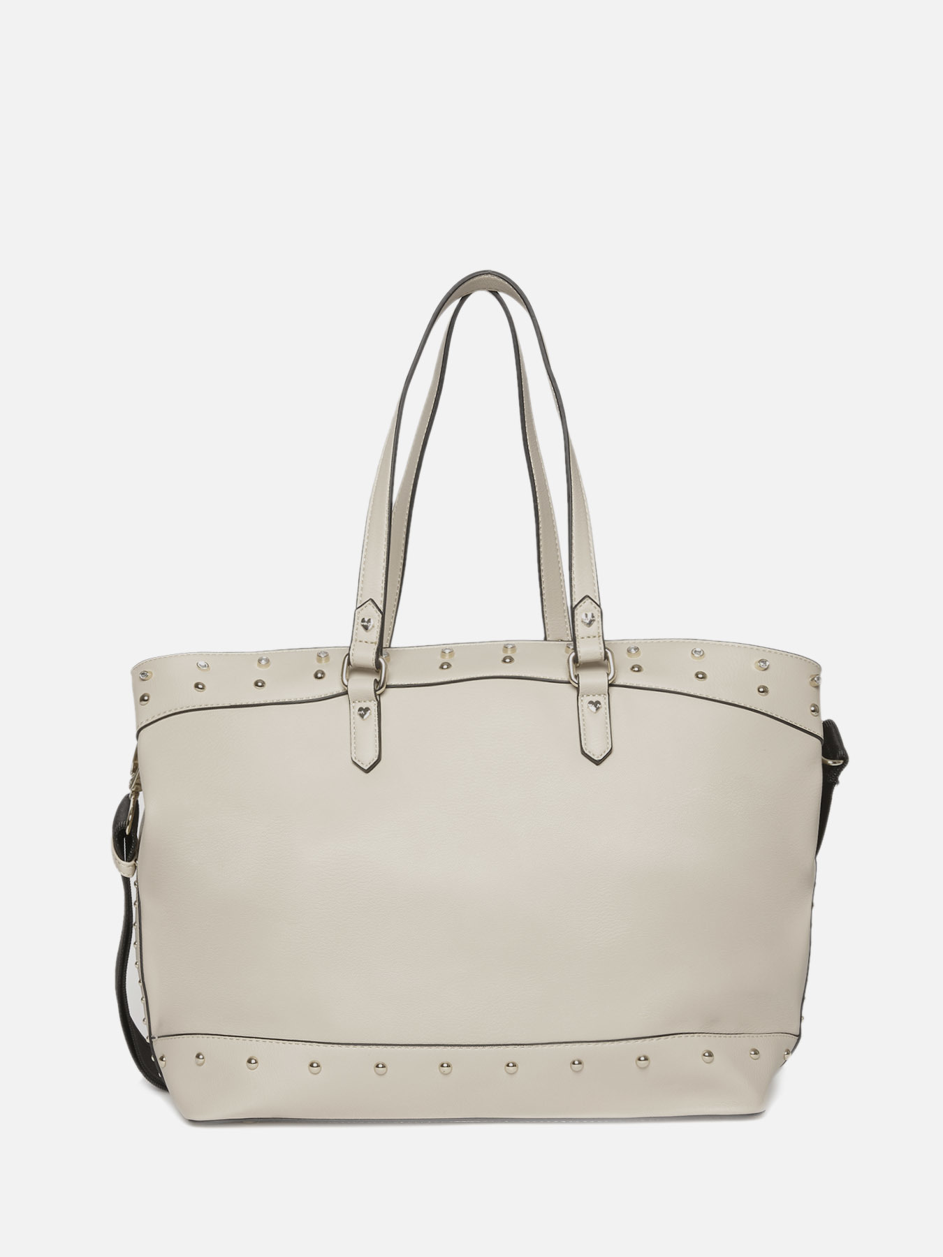 Shopping bag con borchie e castoni image number 0